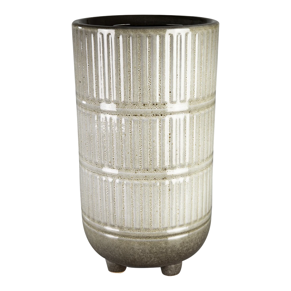 Bloempot Denise Hoog - D13 X H24cm - Off White 1 Bloempot Denise Hoog - D13 X H24cm - Off White