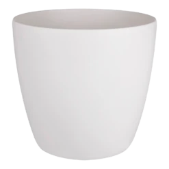 Bloempot Elho Brussels Rond 35cm - Met Wielen - Wit