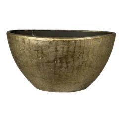Bloempot Kos Ovaal - L55 X B23 X H29cm - Goud