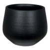 Bloempot Petra - D19 X H16cm - Mat Zwart