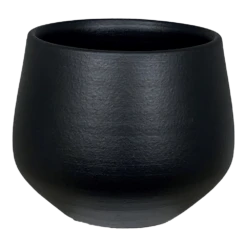 Bloempot Petra - D27 X H24cm - Mat Zwart