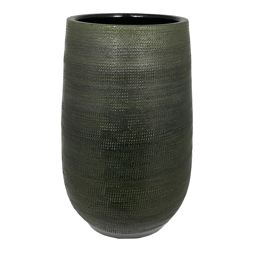 Bloempot Tokio Hoog - D19 X H30cm - Groen 1 Bloempot Tokio Hoog - D19 X H30cm - Groen