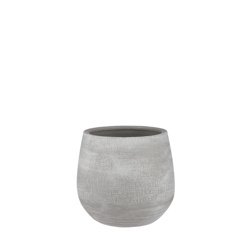 Bloempot Victor - H24 X D25cm - Grijs 1 Bloempot Victor - H24 X D25cm - Grijs