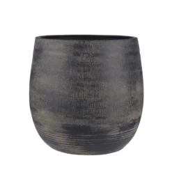 Bloempot Victor - H45 X D49cm - Donker Bruin