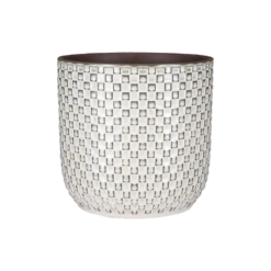 Bloempot Daan - D21.5 X H20.5cm - Wit