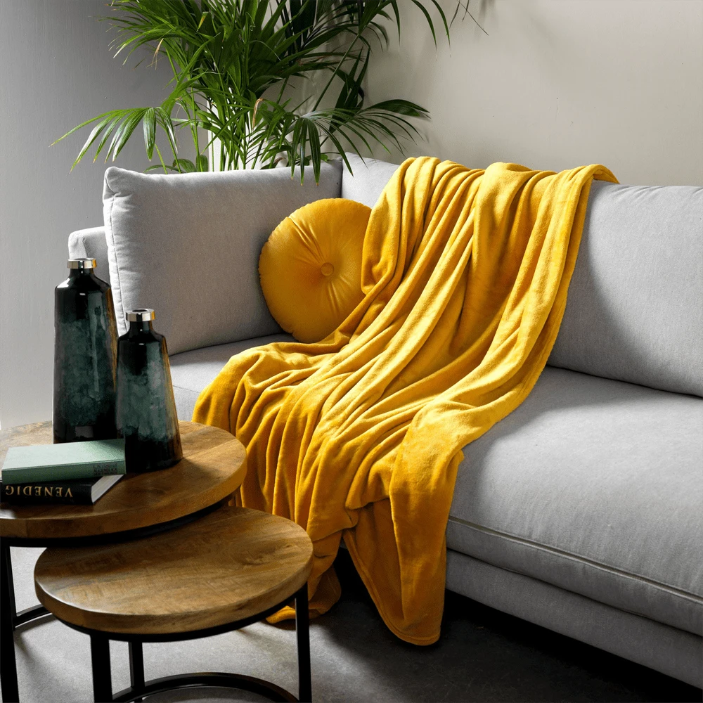 Dutch Decor Plaid Harvey - 150x200cm - Tobacco Brown - Afbeelding 2