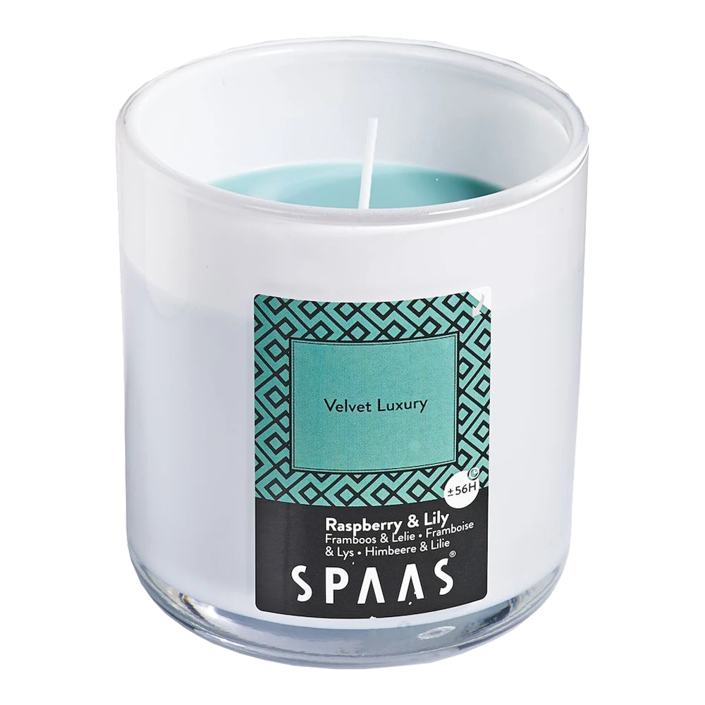 Geurkaars In Glas Met Deksel 56u - Velvet Luxury - Geurkaars - SPAAS 1 Geurkaars In Glas Met Deksel 56u - Velvet Luxury - Geurkaars - SPAAS