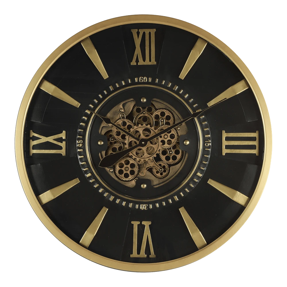 Klok Devon Goud U00f8 80 Cm - Wandklok 1 Klok Devon Goud U00f8 80 Cm - Wandklok