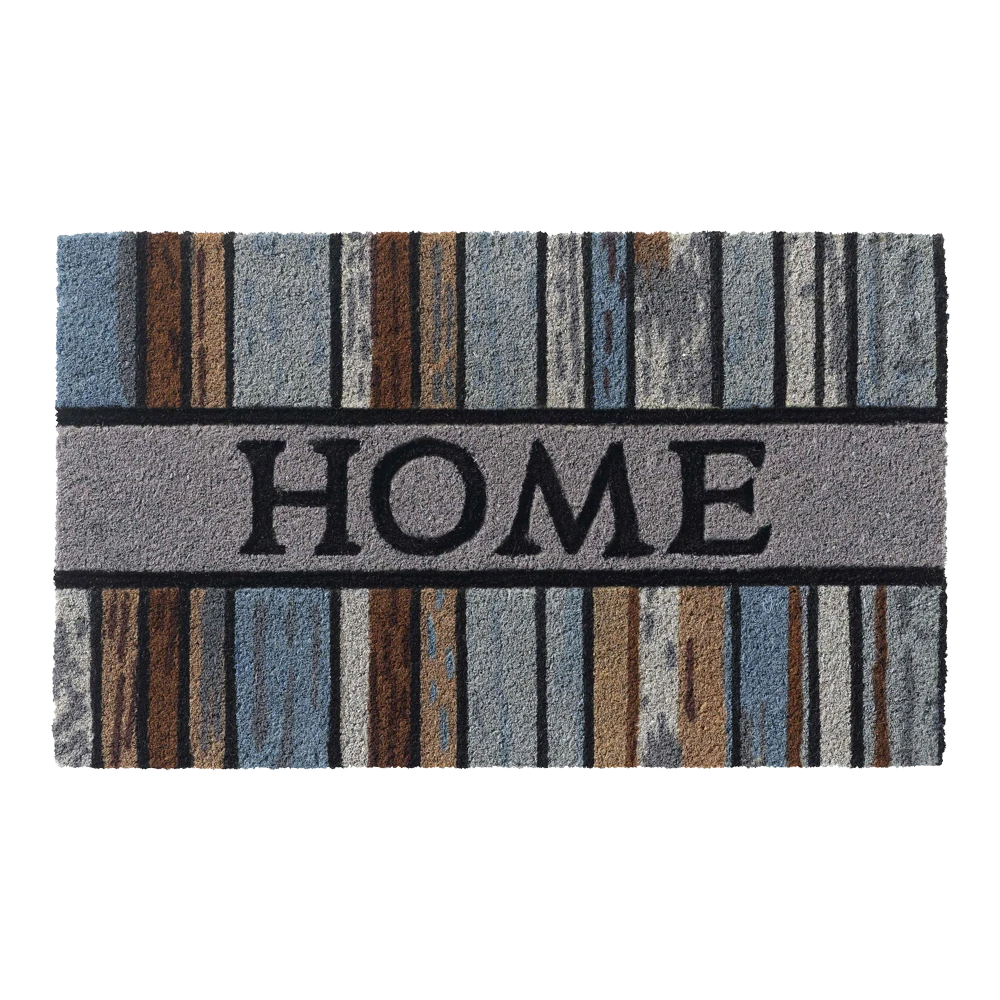HAMAT Kokosmat Ruco Style Houtenplanken Home - 75x45cm - Mix - Deurmat 1 HAMAT Kokosmat Ruco Style Houtenplanken Home - 75x45cm - Mix - Deurmat