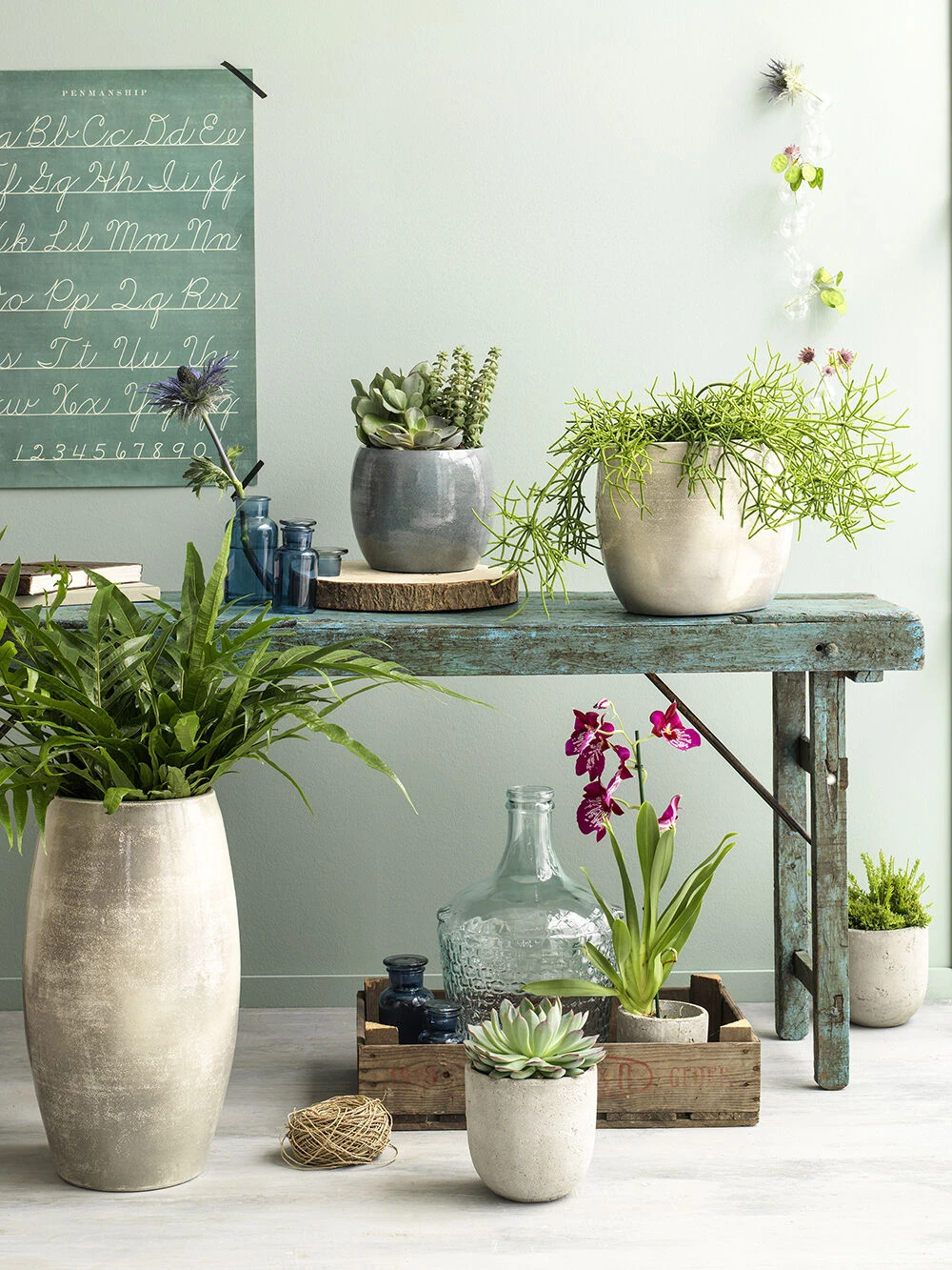 Bloempot Lester - D28 X H26cm - Donkerblauw 2 Bloempot Lester - D28 X H26cm - Donkerblauw - Afbeelding 2