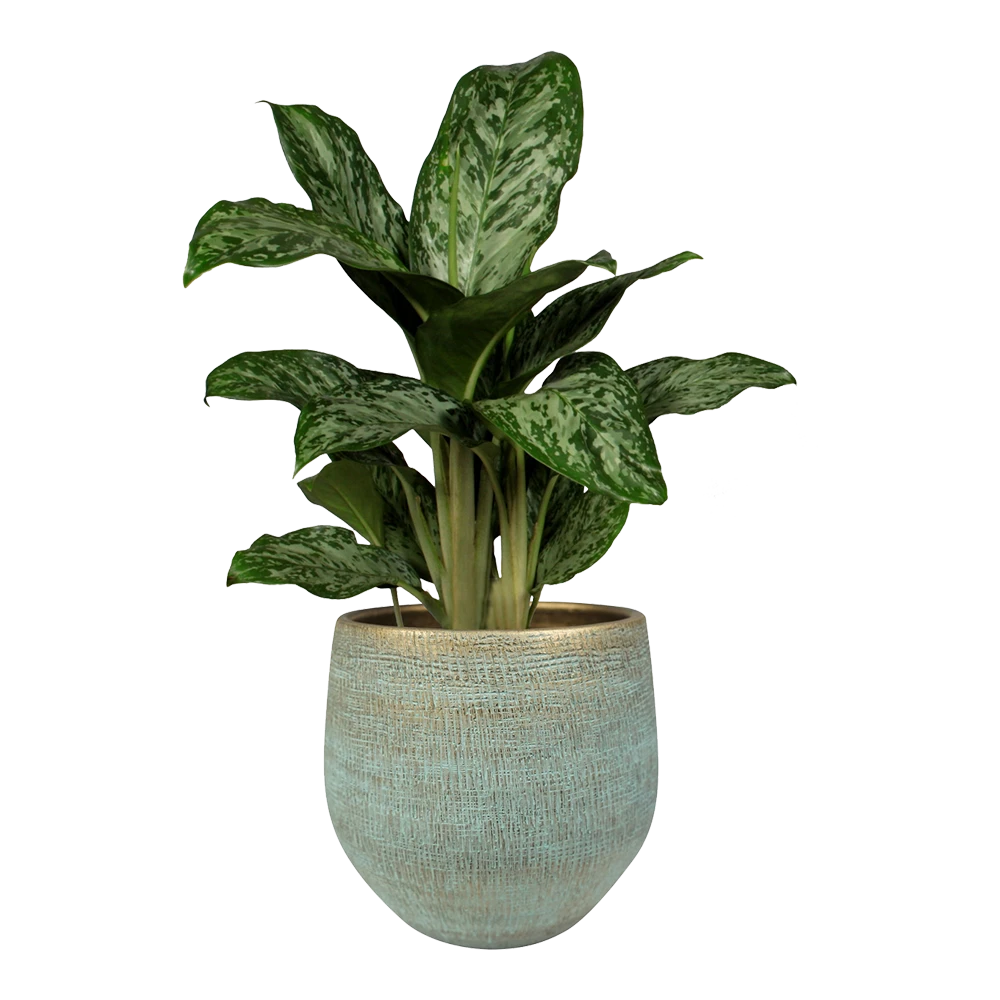 Bloempot Ryan - D36 X H32cm - Shiny Blue 2 Bloempot Ryan - D36 X H32cm - Shiny Blue - Afbeelding 2