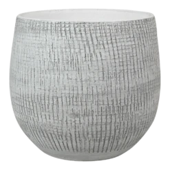 Bloempot Ryan - D22 X H20cm - White Black