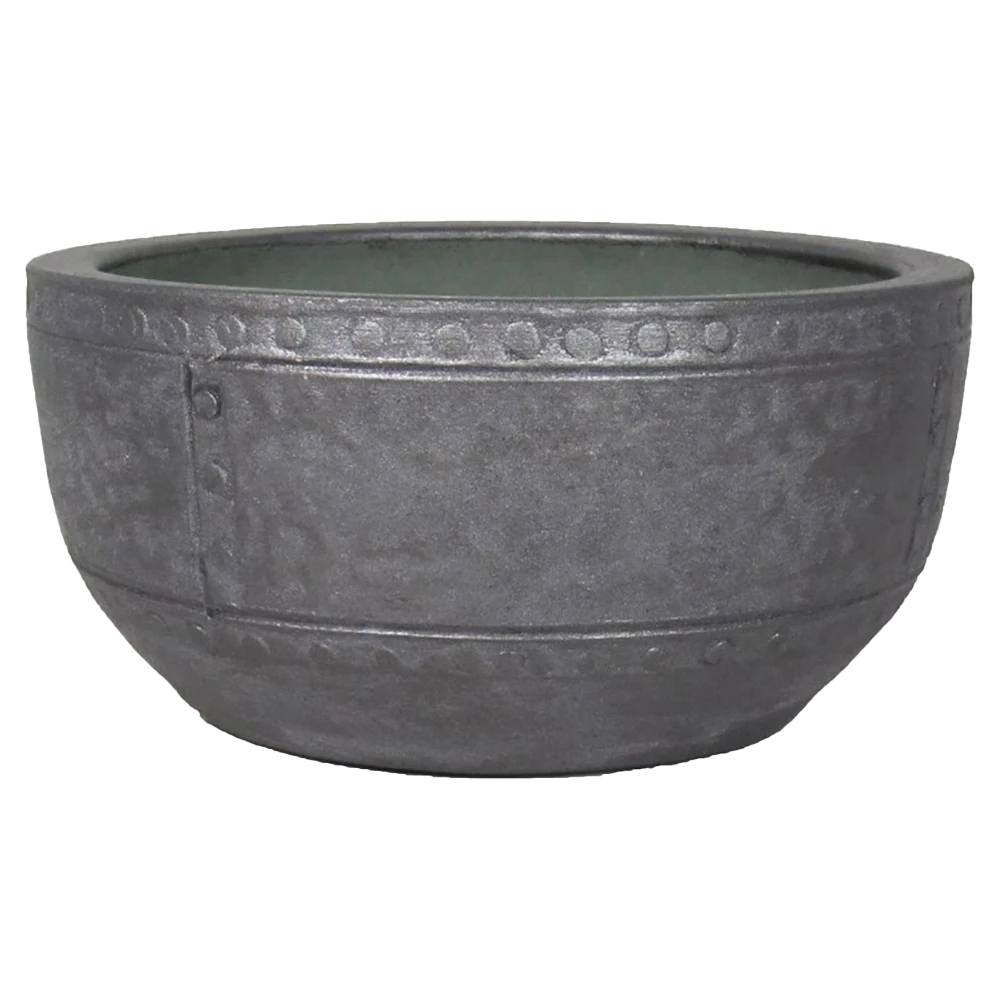 Plantenschaal Fien - D29 X H14cm - Antraciet 1 Plantenschaal Fien - D29 X H14cm - Antraciet