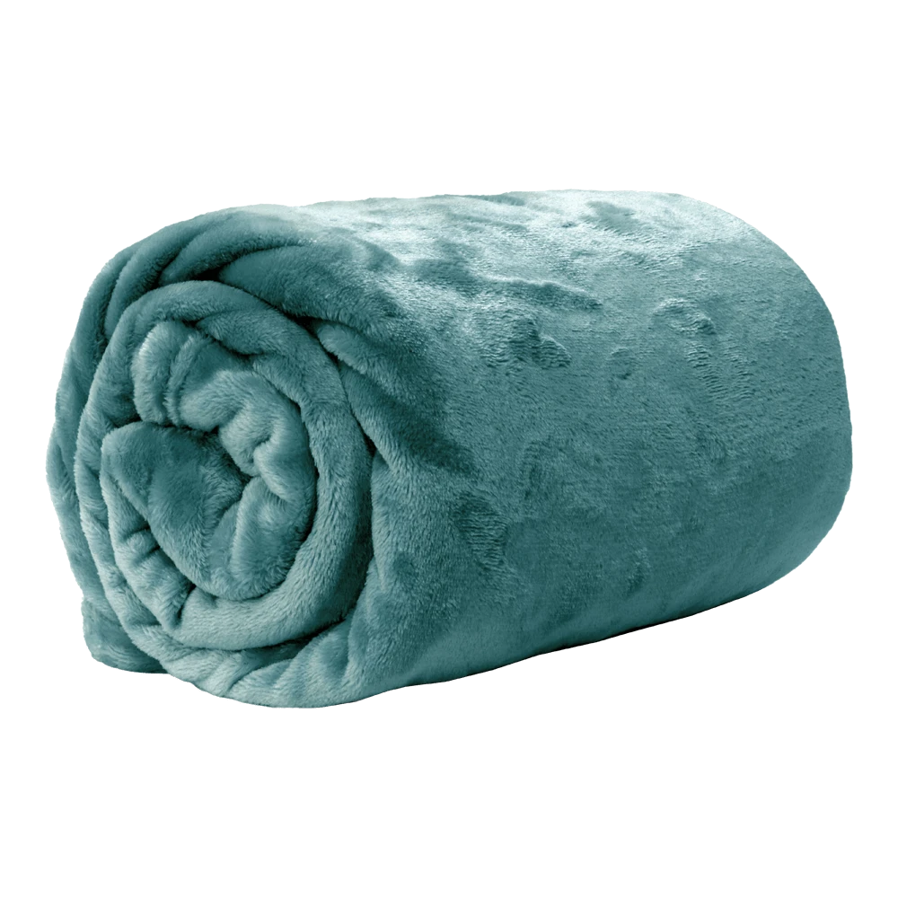 Unique Living Plaid Enzo - 130x180cm - Mineral Blue 1 Unique Living Plaid Enzo - 130x180cm - Mineral Blue