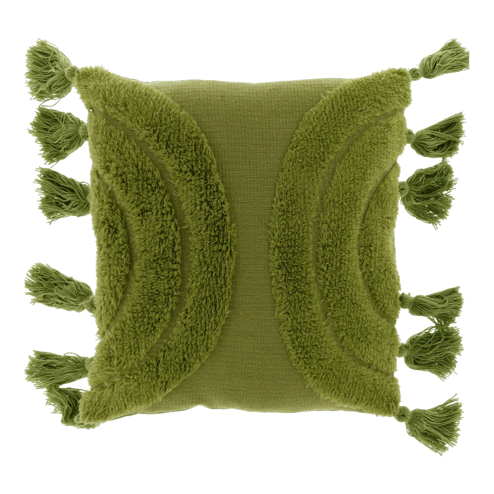 Unique Living Sierkussen Brody - 45x45cm - Olive Green 1 Unique Living Sierkussen Brody - 45x45cm - Olive Green