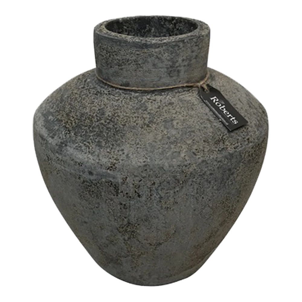 Vaas Creswell - D31 X H36cm - Earth Black 2 Vaas Creswell - D31 X H36cm - Earth Black - Afbeelding 2