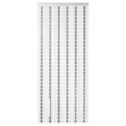 Vliegengordijn Banen - Wit/Zwart/Zilver - 100 X 232cm - Sun-Arts