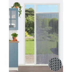 Vliegengordijn Evora - Transparant - 100 X 232cm - Sun-Arts -Huisdecoratie vliegengordijn evora transparant 100 x 232cm sun arts 100 3