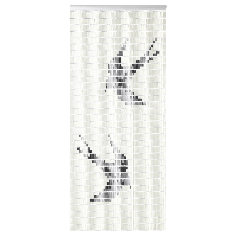 Vliegengordijn Zwaluwen - Creme/Zwart - 100 X 232cm - Sun-Arts 1 Vliegengordijn Zwaluwen - Creme/Zwart - 100 X 232cm - Sun-Arts