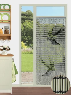 Vliegengordijn Zwaluwen - Creme/Zwart - 100 X 232cm - Sun-Arts 7 Vliegengordijn Zwaluwen - Creme/Zwart - 100 X 232cm - Sun-Arts -Huisdecoratie vliegengordijn zwaluwen creme zwart 100 x 232cm sun arts 100 4