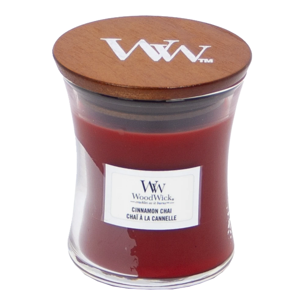 Woodwick Cinnamon Chai Mini Candle - Geurkaars 1 Woodwick Cinnamon Chai Mini Candle - Geurkaars