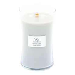 Huisdecoratie -Huisdecoratie woodwick lavender cedar large candle geurskaars 2 5