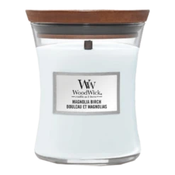 Woodwick Magnolia Birch Medium Candle - Geurkaars