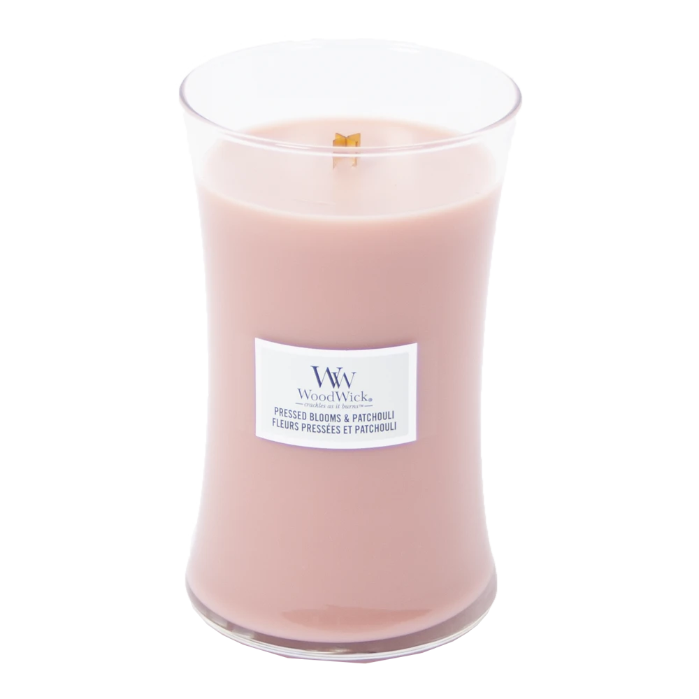 Woodwick Pressed Blooms & Patchouli Large Candle - Geurkaars 2 Woodwick Pressed Blooms & Patchouli Large Candle - Geurkaars - Afbeelding 2