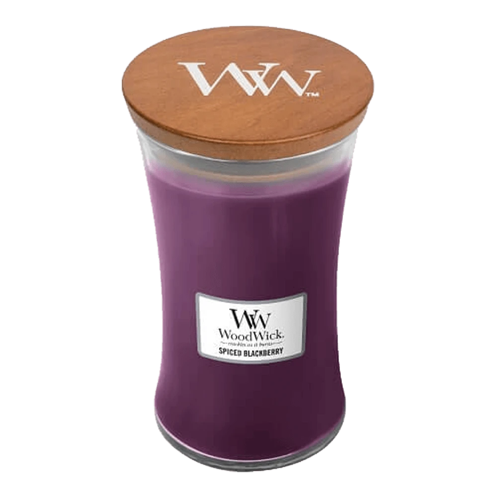 Woodwick Spiced Blackberry Large Candle - Geurkaars 1 Woodwick Spiced Blackberry Large Candle - Geurkaars