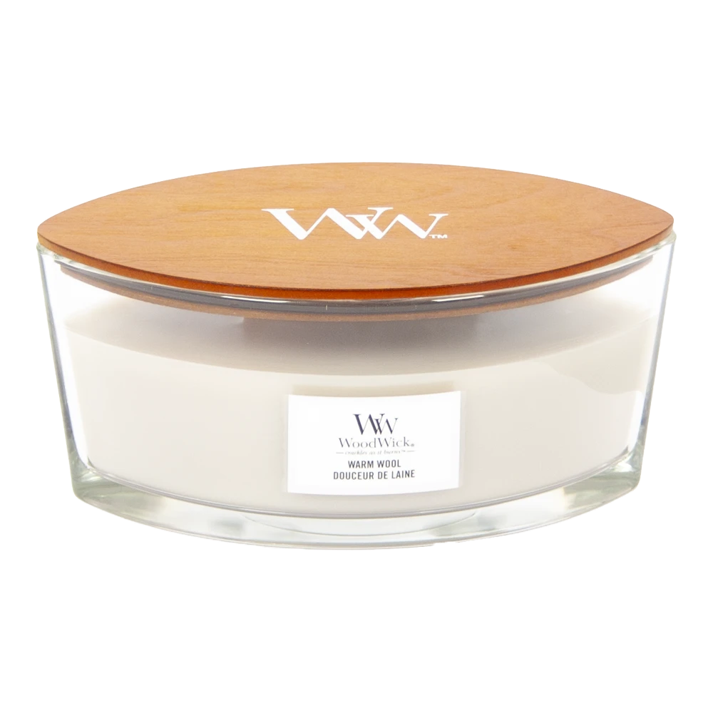Woodwick Warm Wool Ellipse Candle - Geurkaars 1 Woodwick Warm Wool Ellipse Candle - Geurkaars